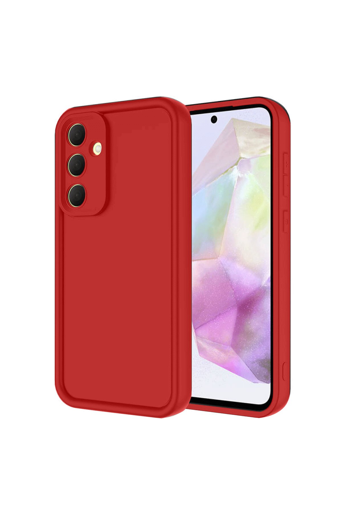  Samsung Galaxy A16 5G Kılıf Viera Silikon - Kırmızı