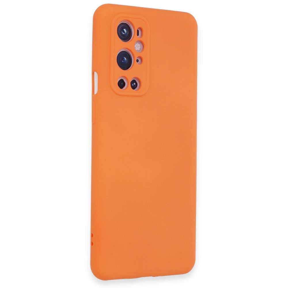 One Plus 9 Pro Kılıf Nano içi Kadife Silikon - Turuncu One Plus 9 Pro Kılıf Nano içi Kadife Silikon - Turuncu
