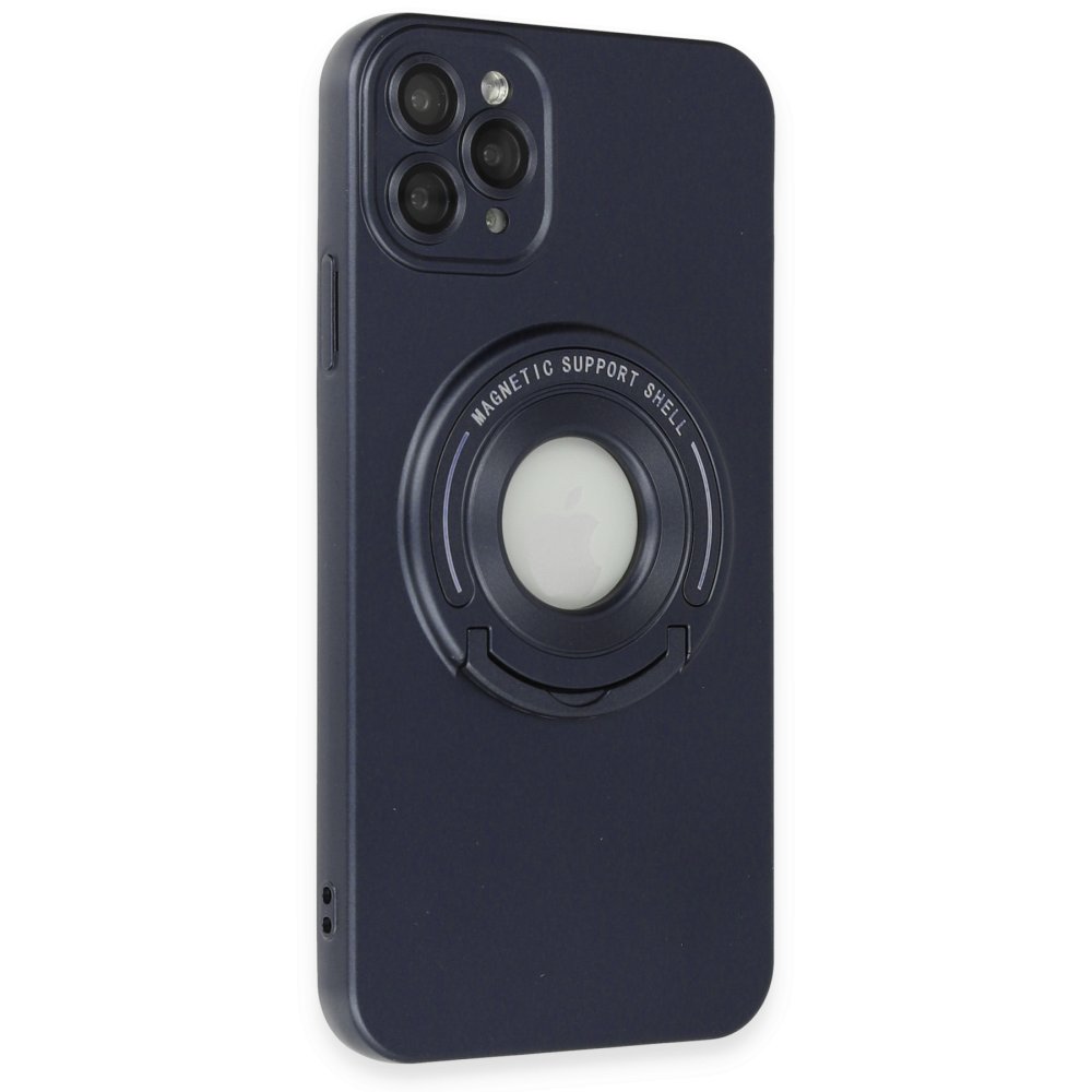  iPhone 11 Pro Max Kılıf Lukka Magneticsafe Kapak - Lacivert