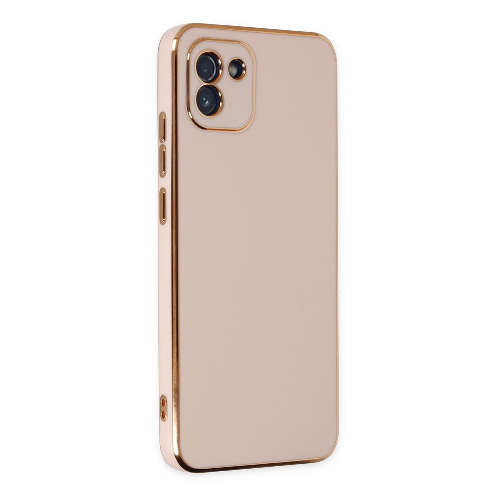  Samsung Galaxy A03 Kılıf Volet Silikon - Pembe