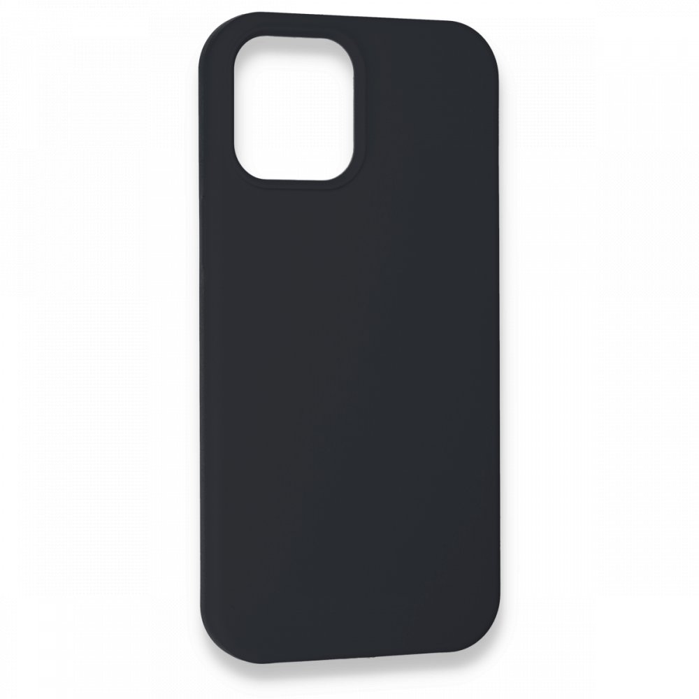  iPhone 12 Pro Kılıf Lansman Legant Silikon - Koyu Gri