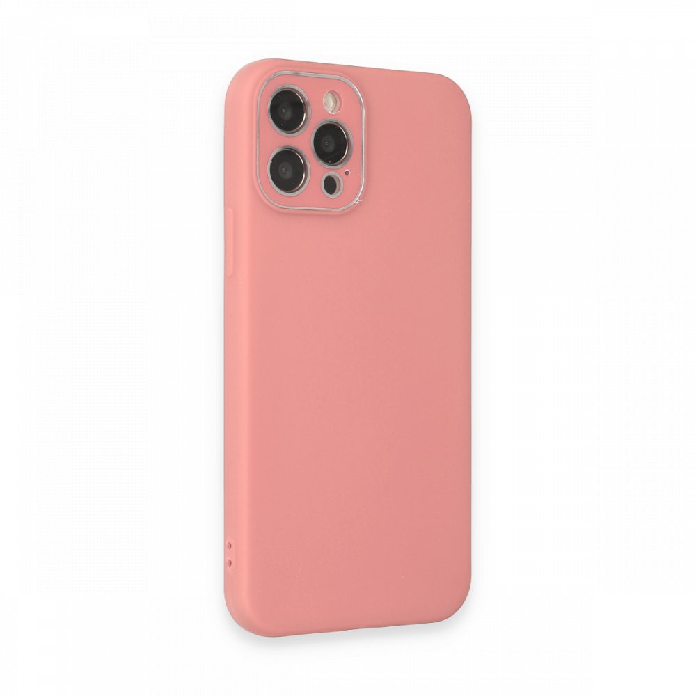  iPhone 12 Pro Kılıf Lansman Glass Kapak - Pembe