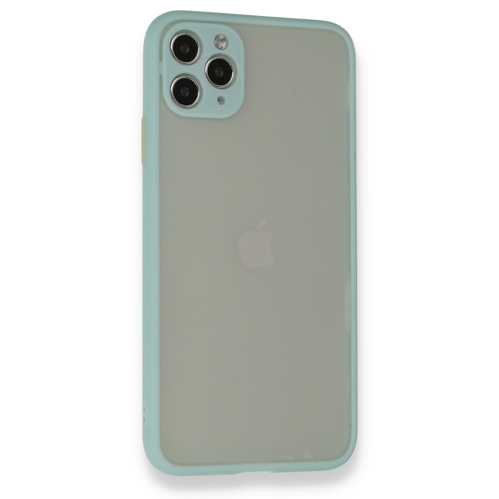  iPhone 12 Pro Max Kılıf Montreal Silikon Kapak - Turkuaz