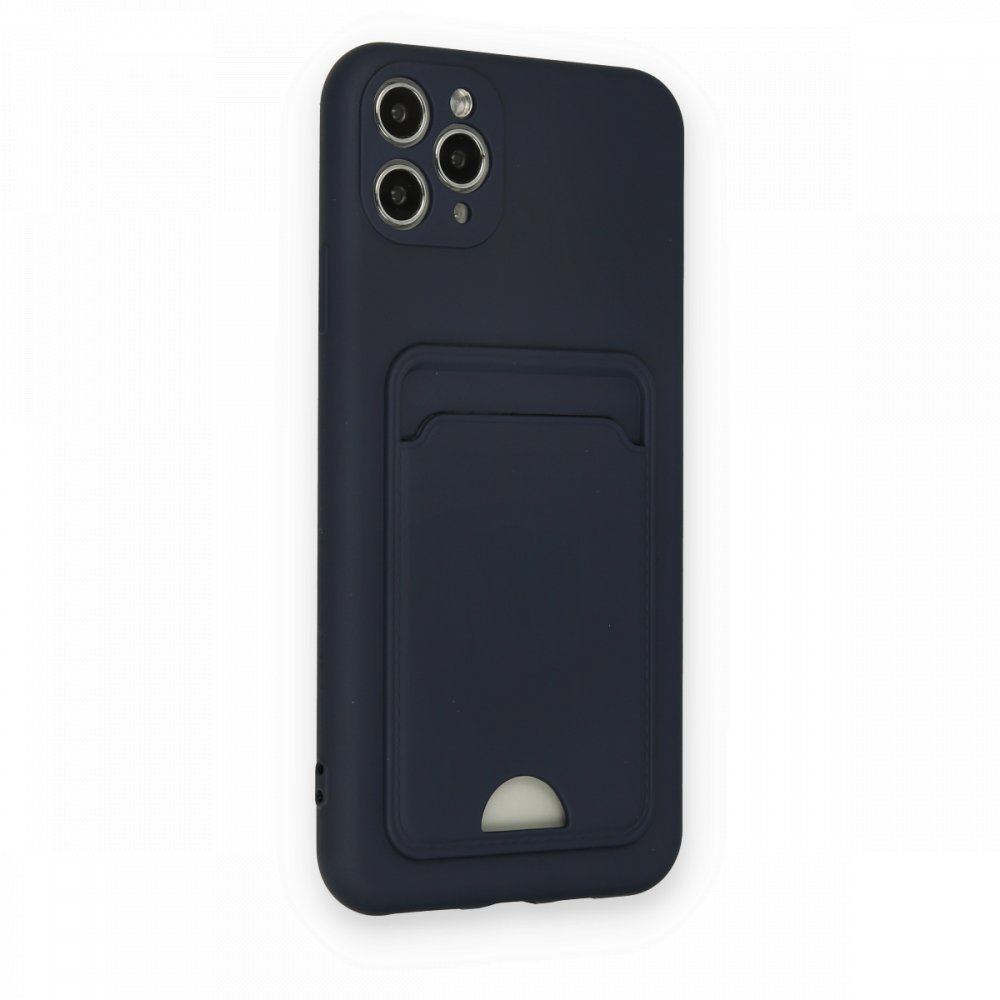 iPhone 11 Pro Max Kılıf Kelvin Kartvizitli Silikon - Lacivert iPhone 11 Pro Max Kılıf Kelvin Kartvizitli Silikon - Lacivert