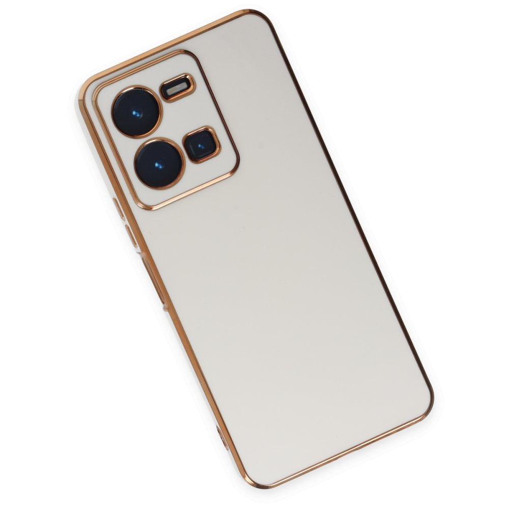  Vivo Y35 Kılıf Volet Silikon - Beyaz