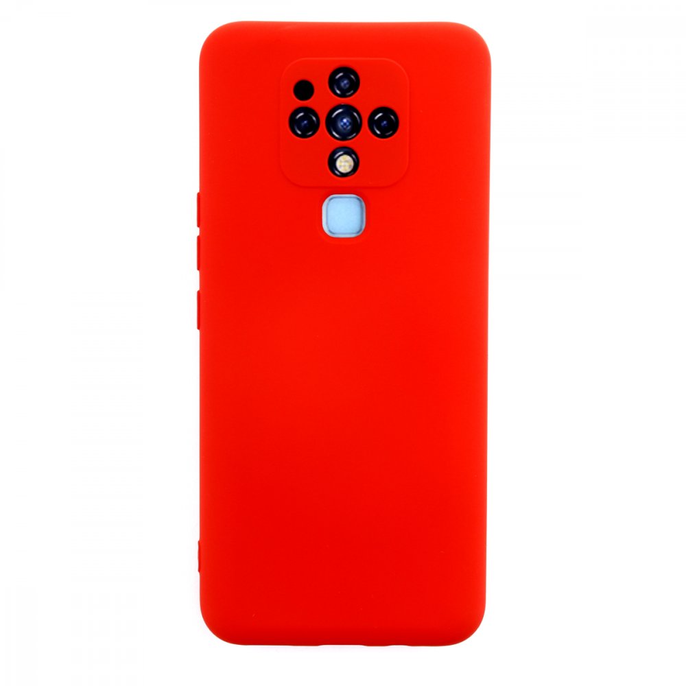 Tecno Camon 16 Kılıf Nano içi Kadife Silikon - Kırmızı Tecno Camon 16 Kılıf Nano içi Kadife Silikon - Kırmızı
