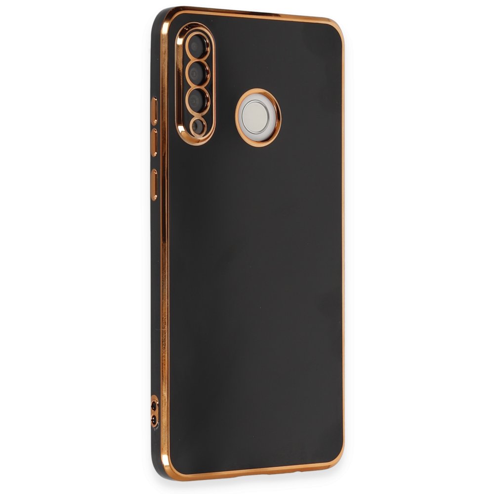 Huawei P30 Lite Kılıf Volet Silikon - Siyah Huawei P30 Lite Kılıf Volet Silikon - Siyah