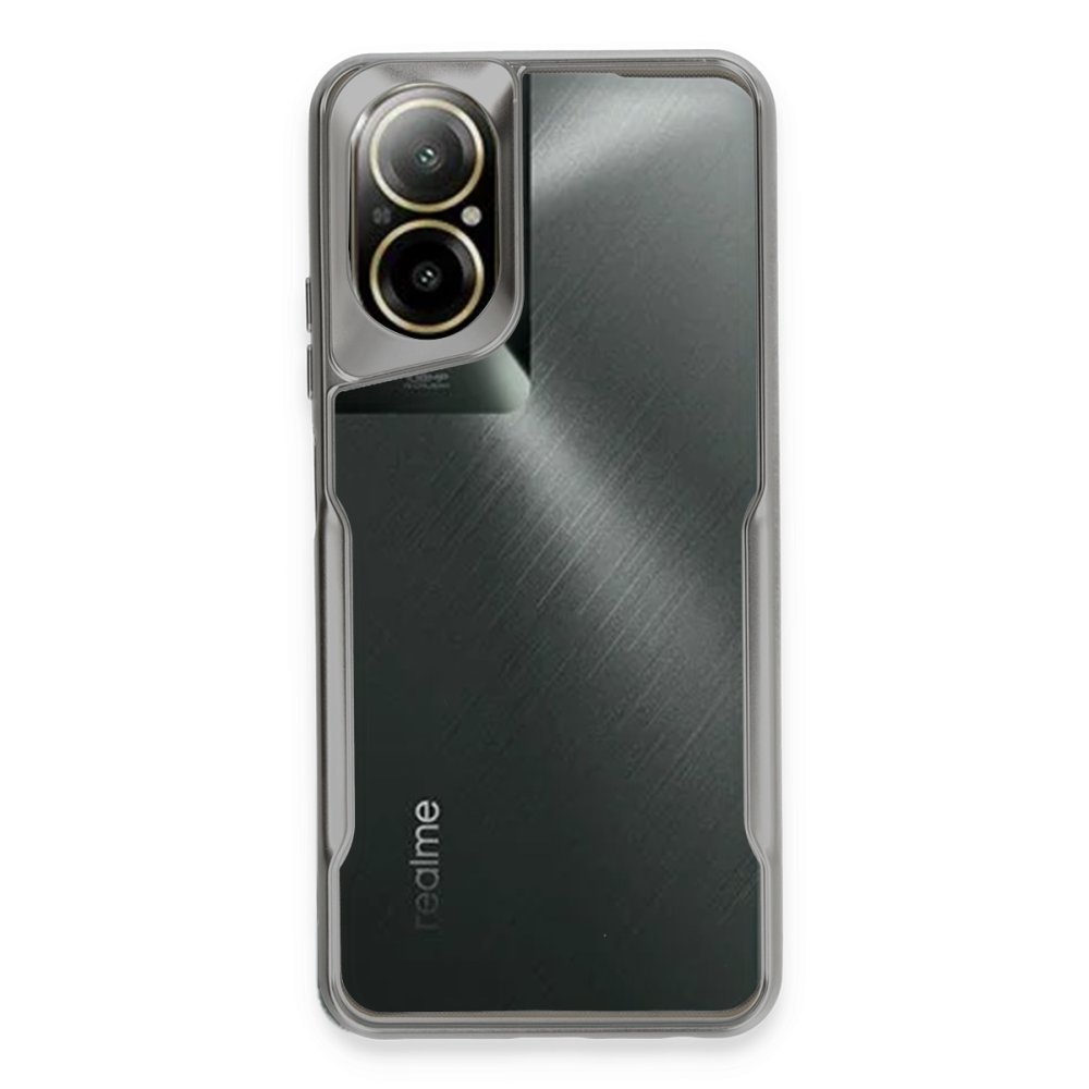 Realme 12 Lite Kılıf Boyi Silikon Kapak - Gümüş  Realme 12 Lite Kılıf Boyi Silikon Kapak - Gümüş