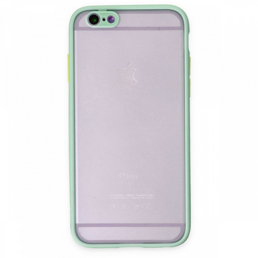  iPhone 6 Kılıf Montreal Silikon Kapak - Turkuaz