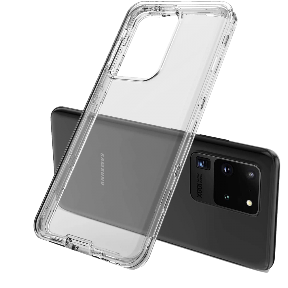  Samsung Galaxy S20 Plus Kılıf Lüx Şeffaf Silikon