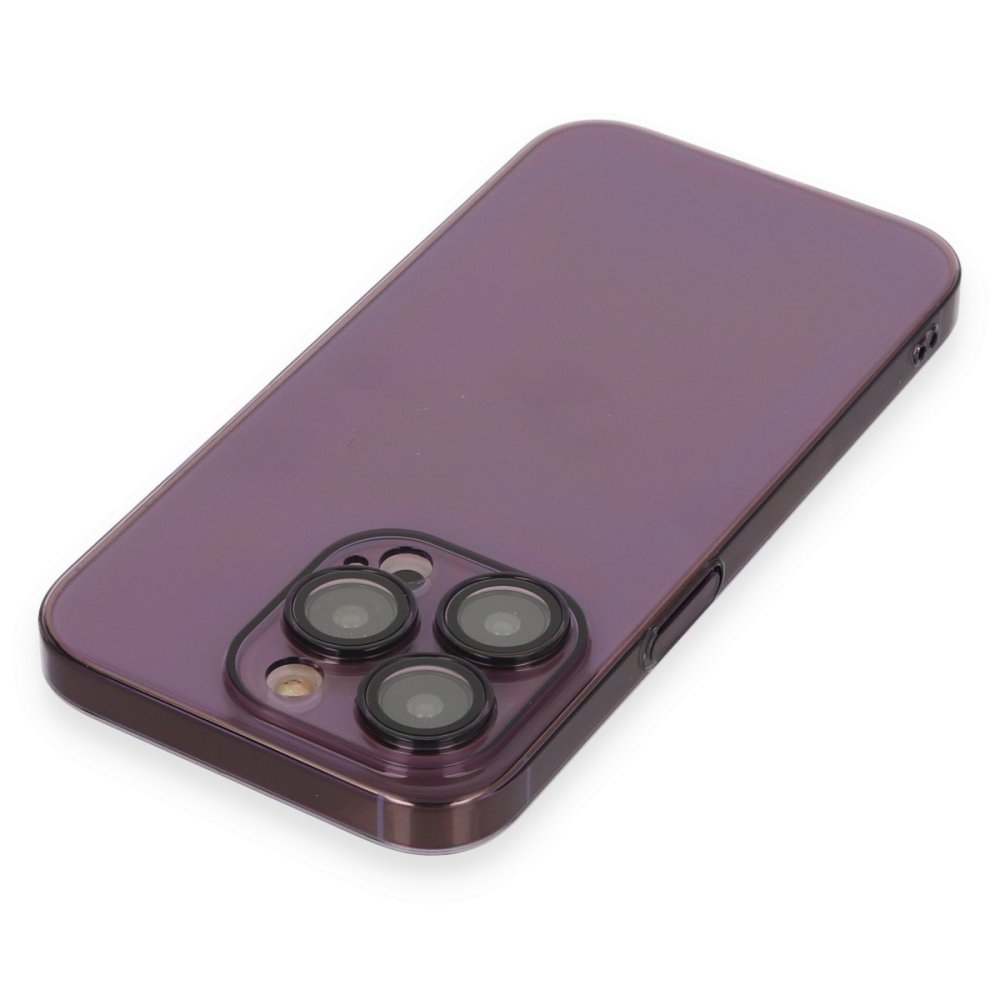 iPhone 14 Pro Kılıf Armada Lensli Kapak - Derin Mor  iPhone 14 Pro Kılıf Armada Lensli Kapak - Derin Mor