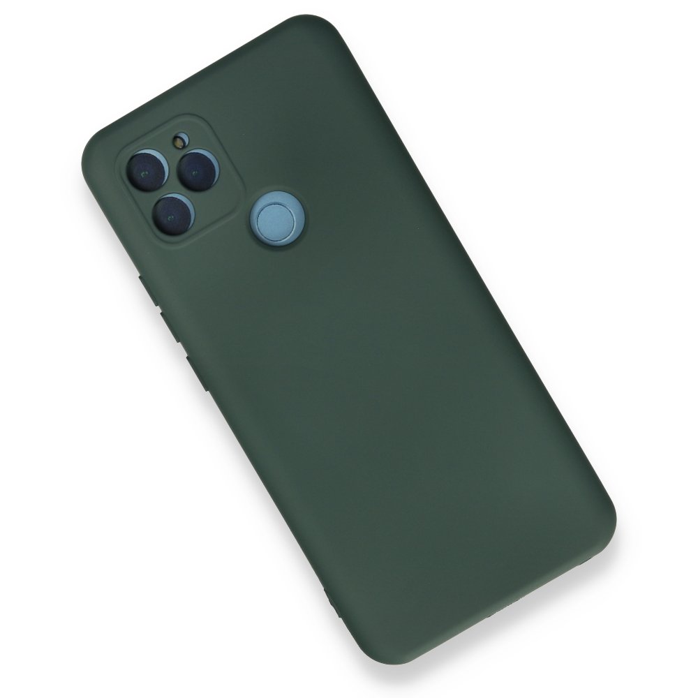  General Mobile GM 21 Kılıf Nano içi Kadife Silikon - Koyu Yeşil
