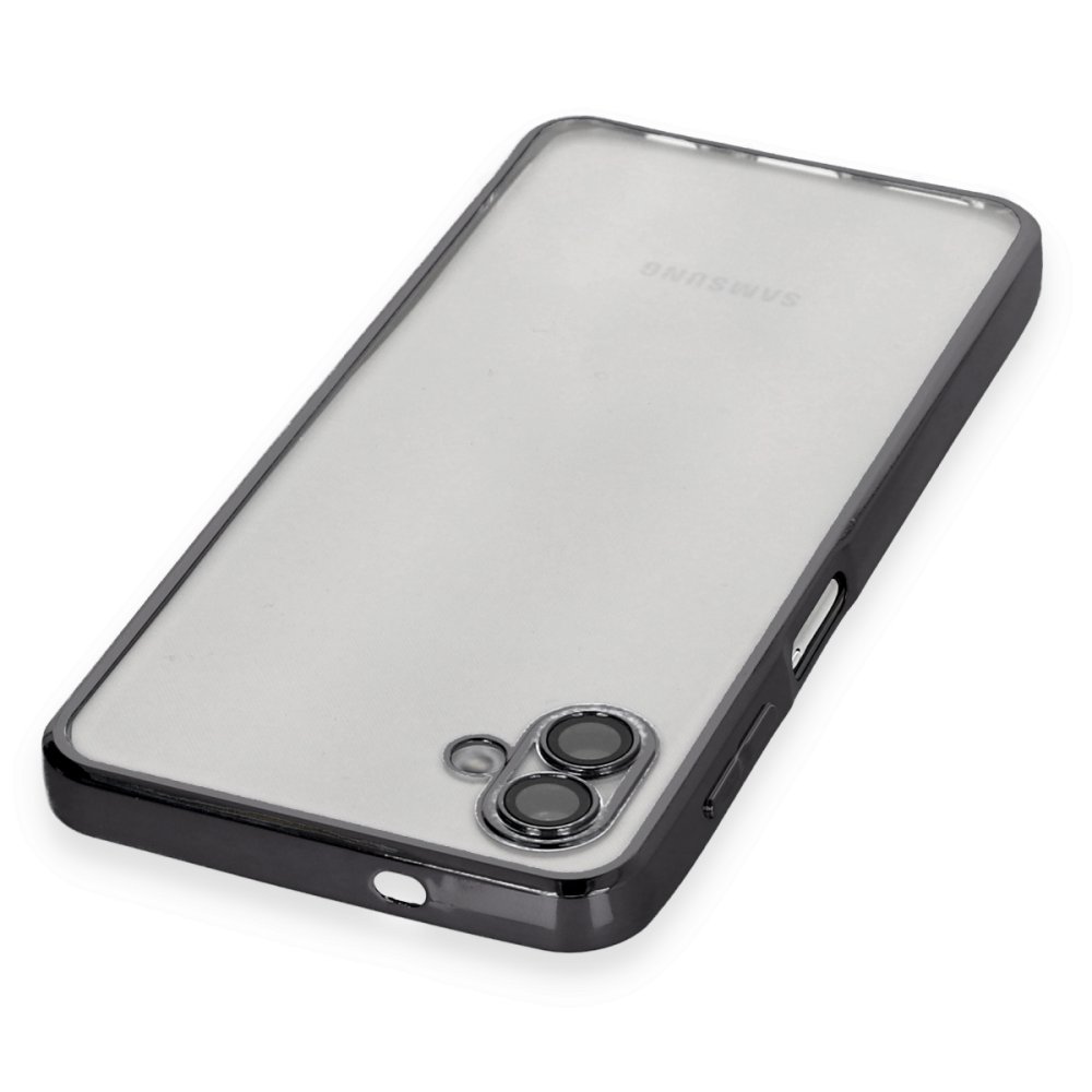  Samsung Galaxy A04 Kılıf Razer Lensli Silikon - Siyah
