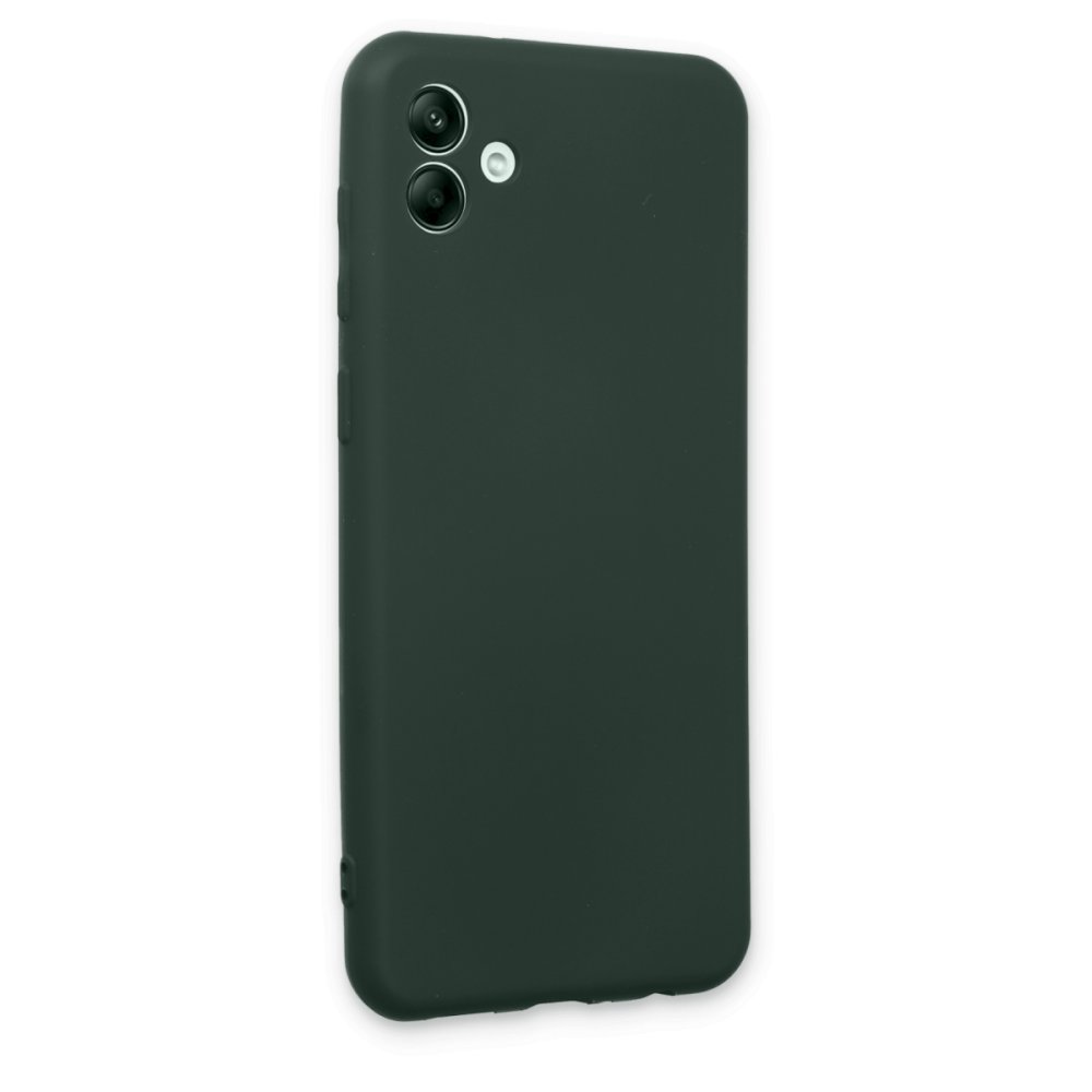  Samsung Galaxy A04 Kılıf First Silikon - Koyu Yeşil