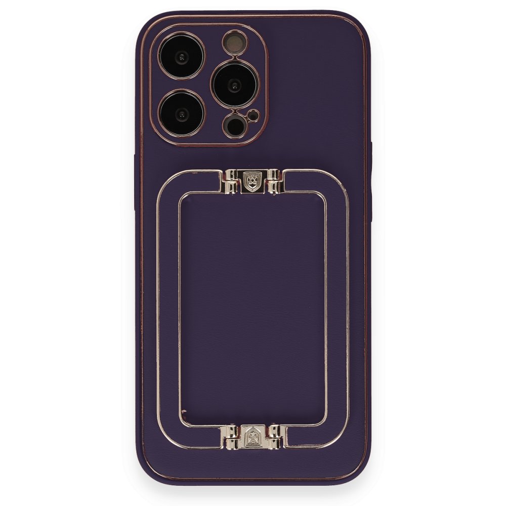 iPhone 14 Pro Max Kılıf Coco Elit Kapak - Derin Mor  iPhone 14 Pro Max Kılıf Coco Elit Kapak - Derin Mor