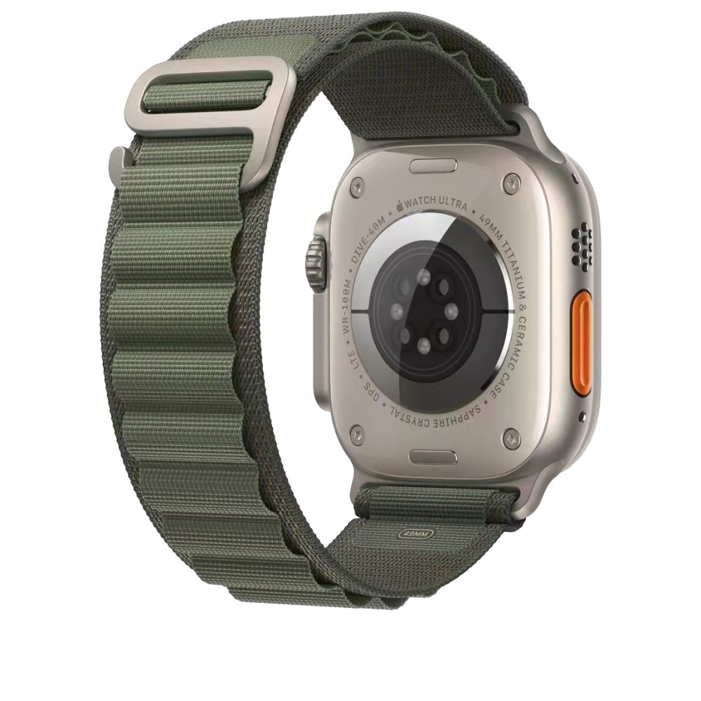 Apple Watch 45mm Mountain Kordon - Yeşil Apple Watch 45mm Mountain Kordon - Yeşil