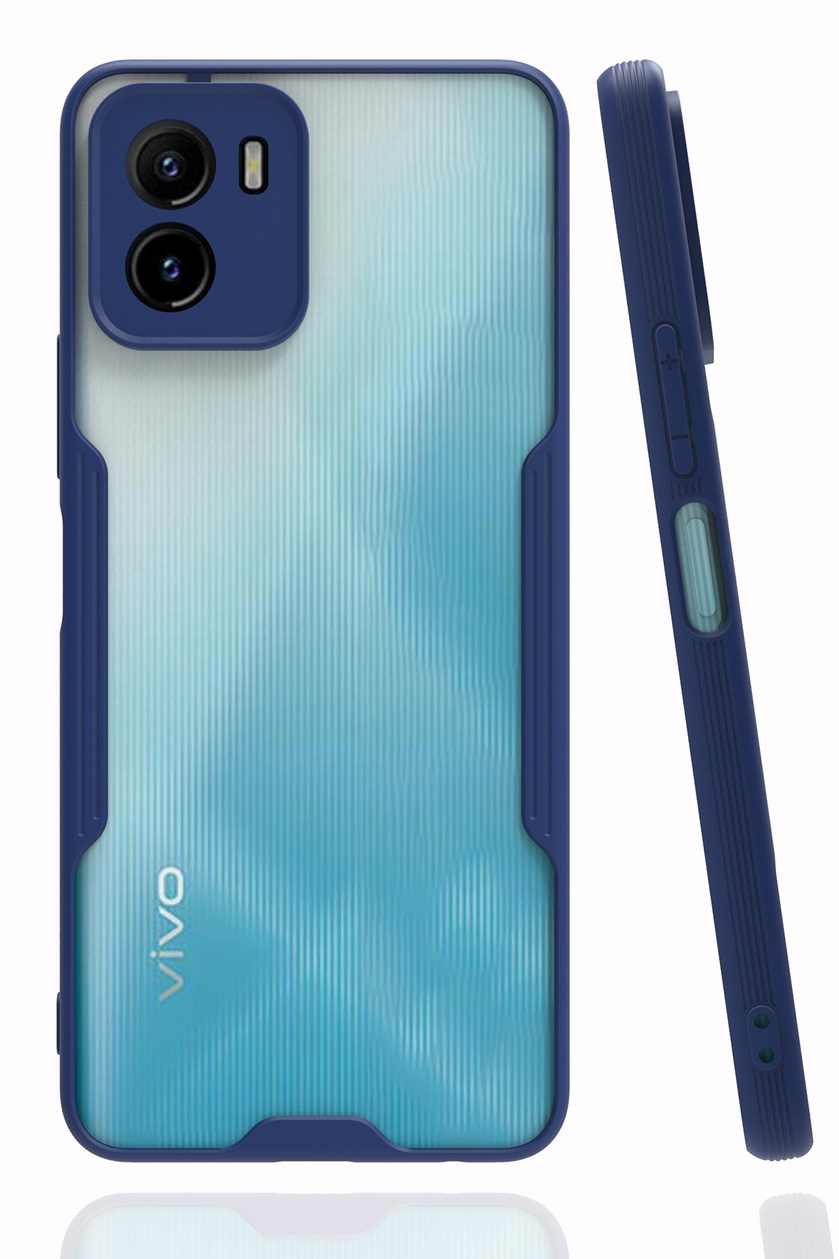  Vivo Y15S Kılıf Platin Silikon - Lacivert