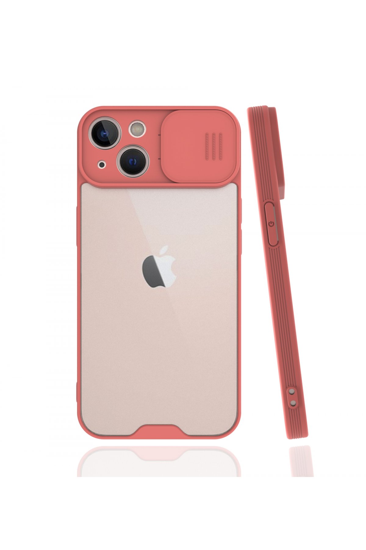 iPhone 13 Kılıf Platin Kamera Koruma Silikon - Pembe iPhone 13 Kılıf Platin Kamera Koruma Silikon - Pembe