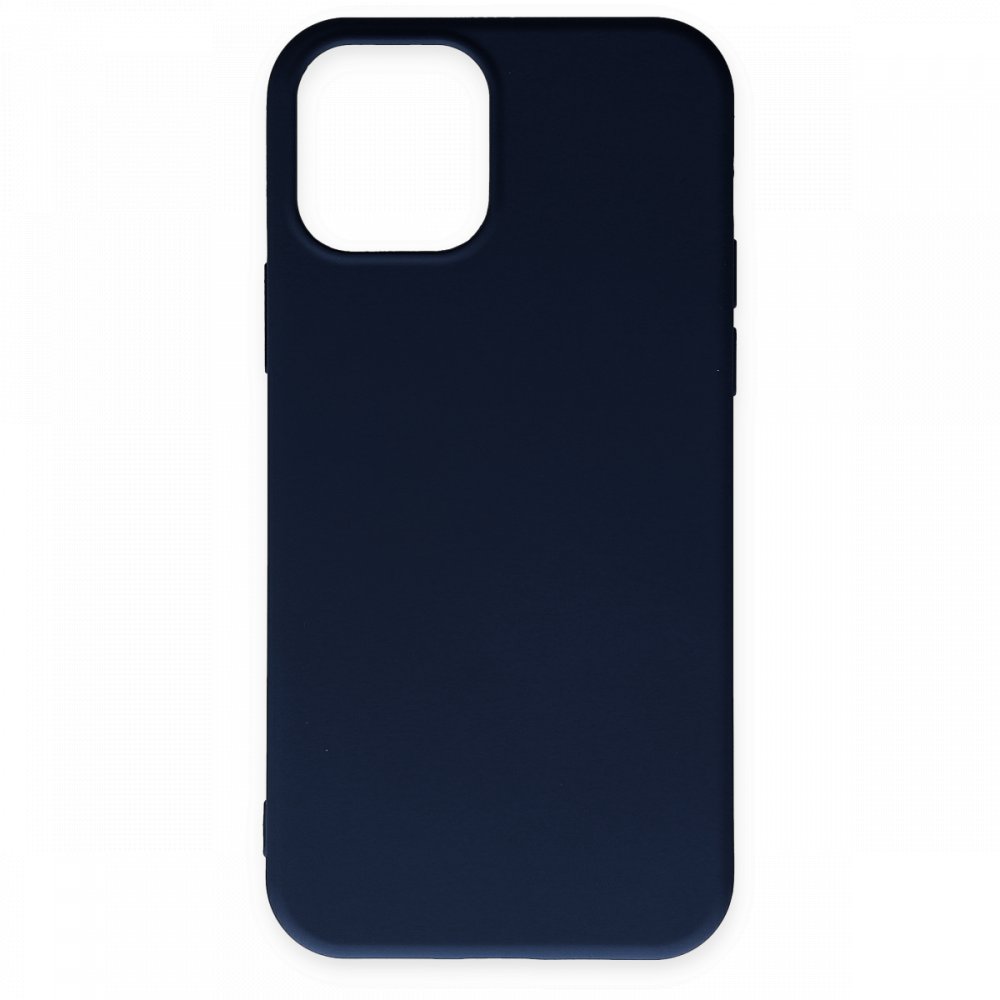  iPhone 11 Pro Max Kılıf Nano içi Kadife Silikon - Lacivert