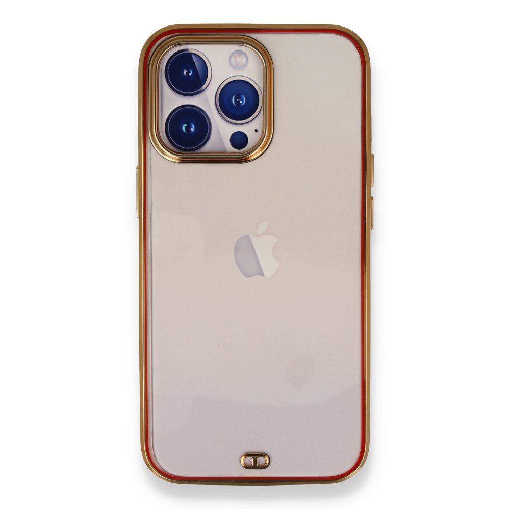  iPhone 13 Pro Kılıf Liva Silikon - Kırmızı
