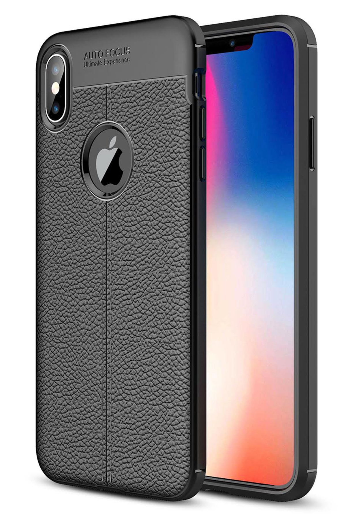 iPhone XS Max Kılıf Auto Focus Kapak - Siyah iPhone XS Max Kılıf Auto Focus Kapak - Siyah