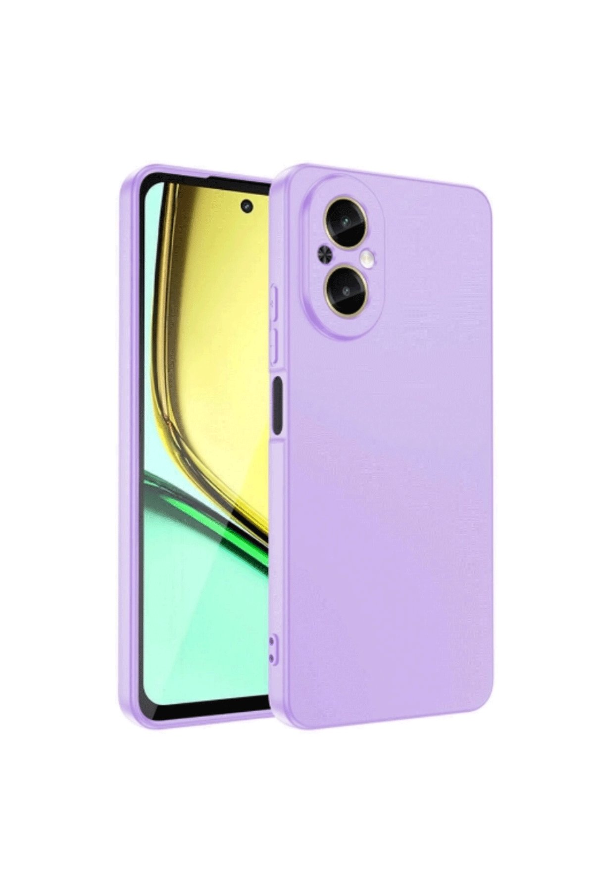 Realme 12 Lite Kılıf First Silikon - Lila  Realme 12 Lite Kılıf First Silikon - Lila