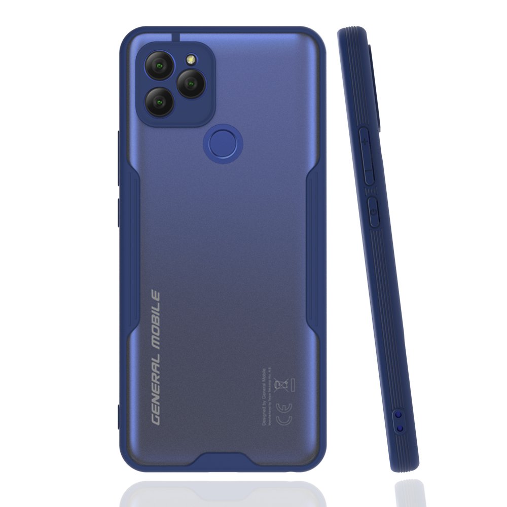  General Mobile GM 21 Kılıf Platin Silikon - Lacivert