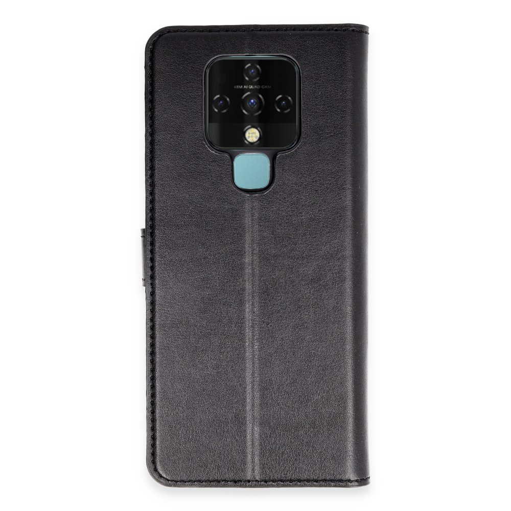 Tecno Camon 16 Kılıf Trend S Plus Kapaklı Kılıf - Siyah  Tecno Camon 16 Kılıf Trend S Plus Kapaklı Kılıf - Siyah