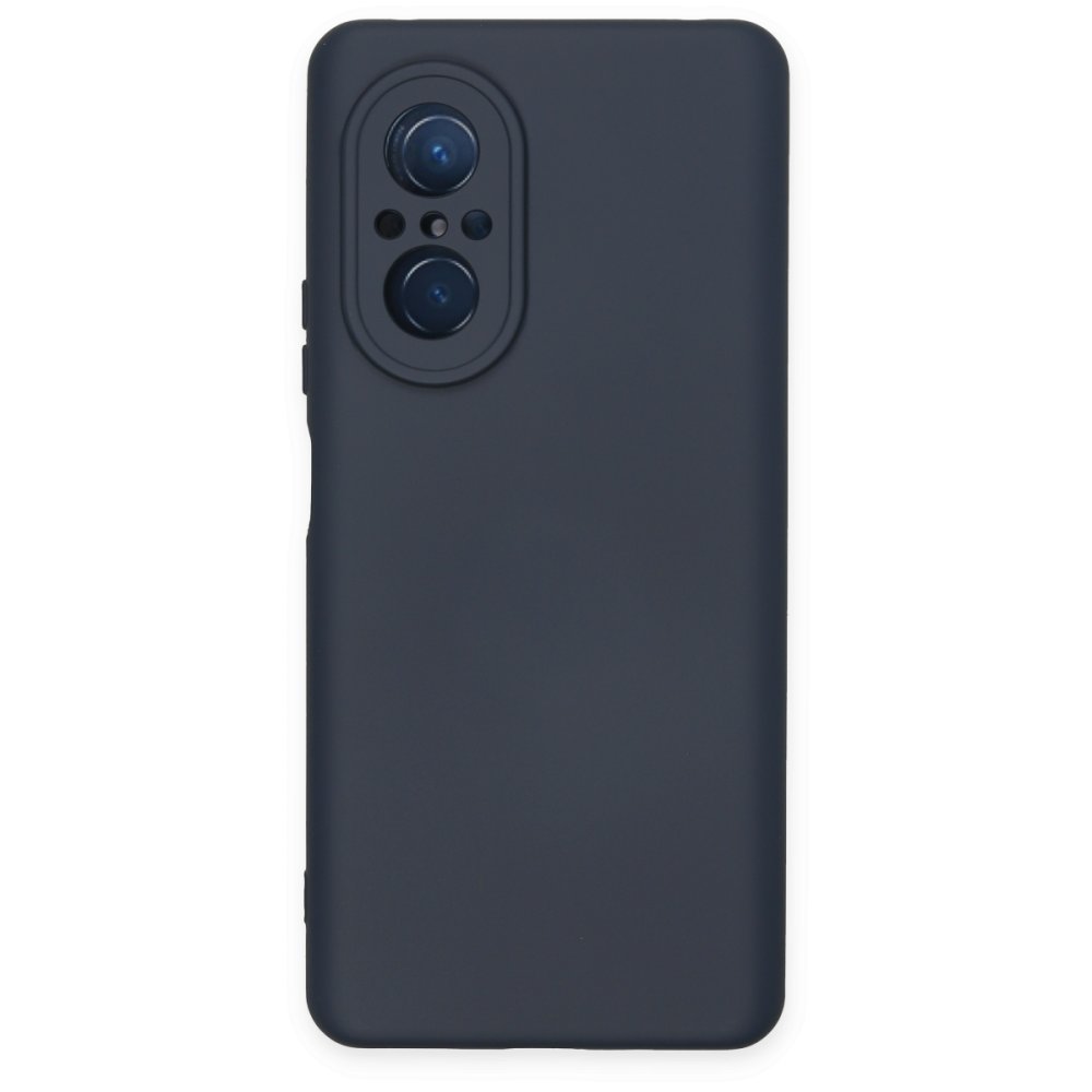 Huawei Nova 9 SE Kılıf Nano içi Kadife Silikon - Lacivert