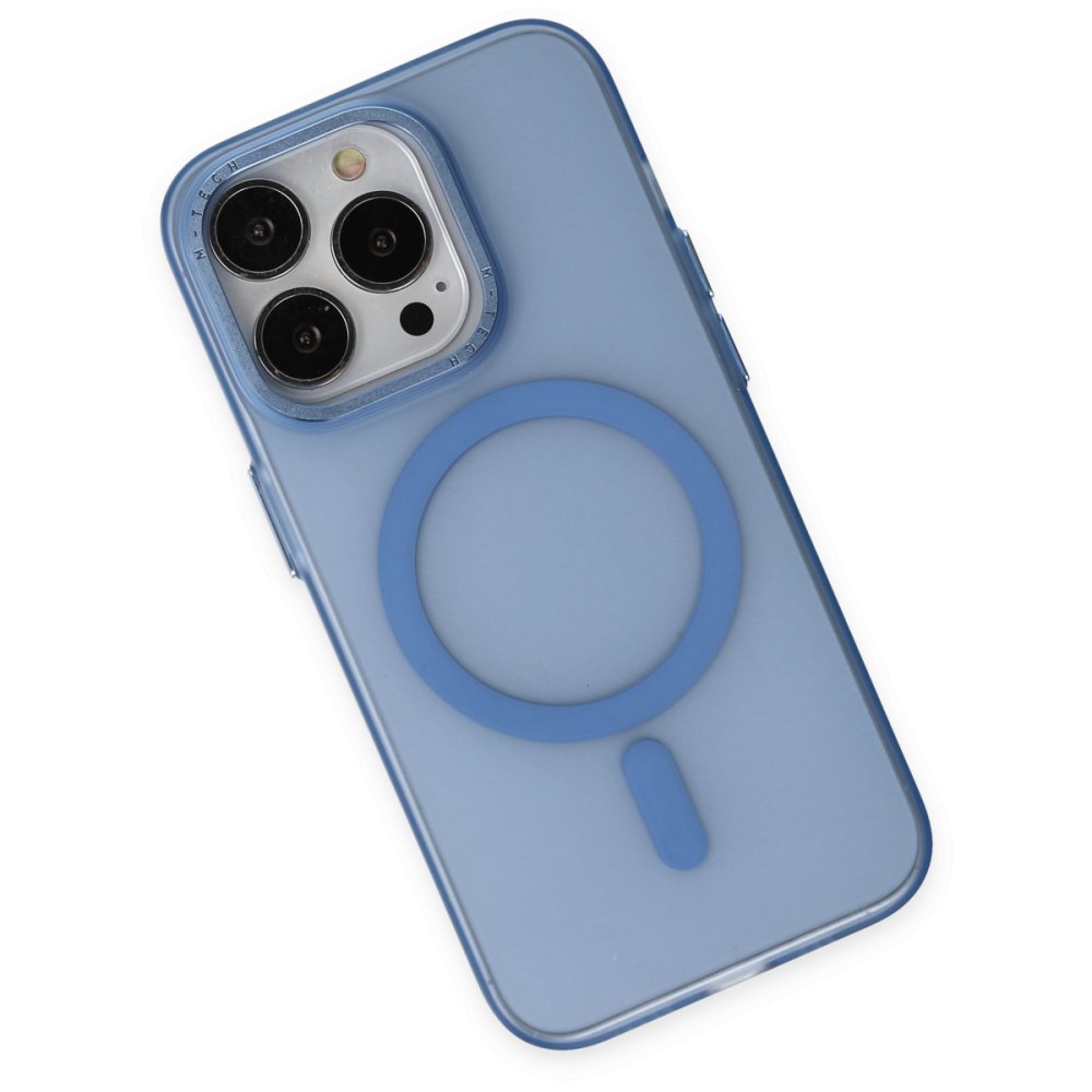 iPhone 13 Pro Max Kılıf Lodos Magneticsafe Mat Kapak - Sierra Blue  iPhone 13 Pro Max Kılıf Lodos Magneticsafe Mat Kapak - Sierra Blue