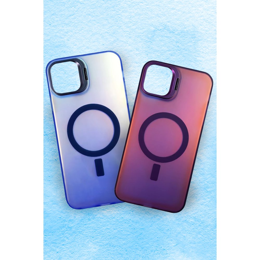 iPhone 16 Primera Magsafe Standlı Kapak - Pembe  iPhone 16 Primera Magsafe Standlı Kapak - Pembe