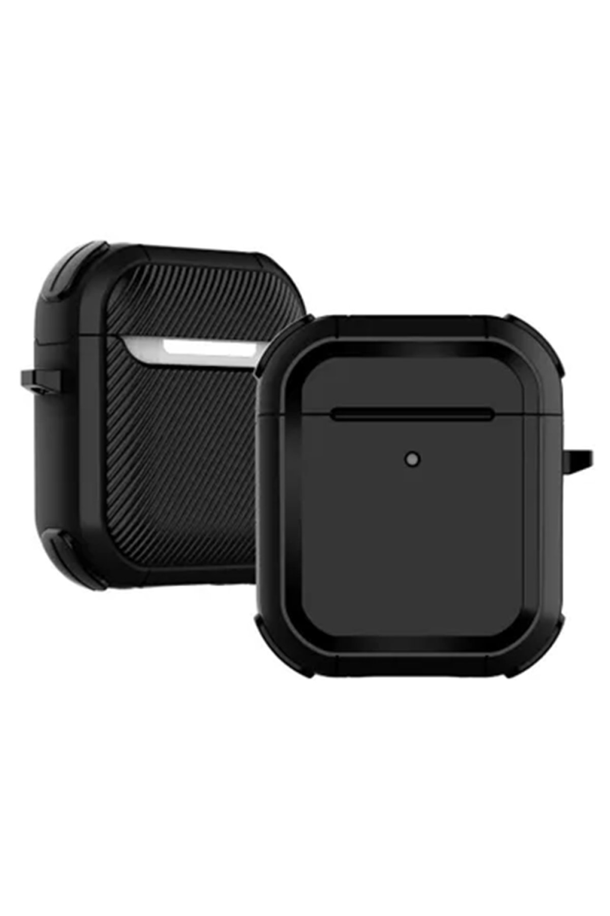 Airpods 2 (2.nesil) Tank Kılıf - Siyah Airpods 2 (2.nesil) Tank Kılıf - Siyah