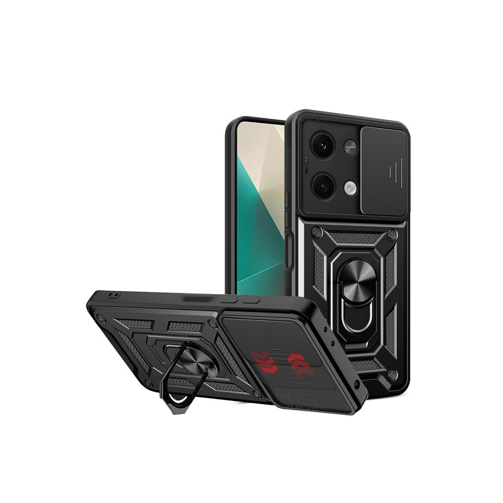 Redmi Note 13 Pro 5G Kılıf Pars Lens Yüzüklü Silikon - Siyah Redmi Note 13 Pro 5G Kılıf Pars Lens Yüzüklü Silikon - Siyah