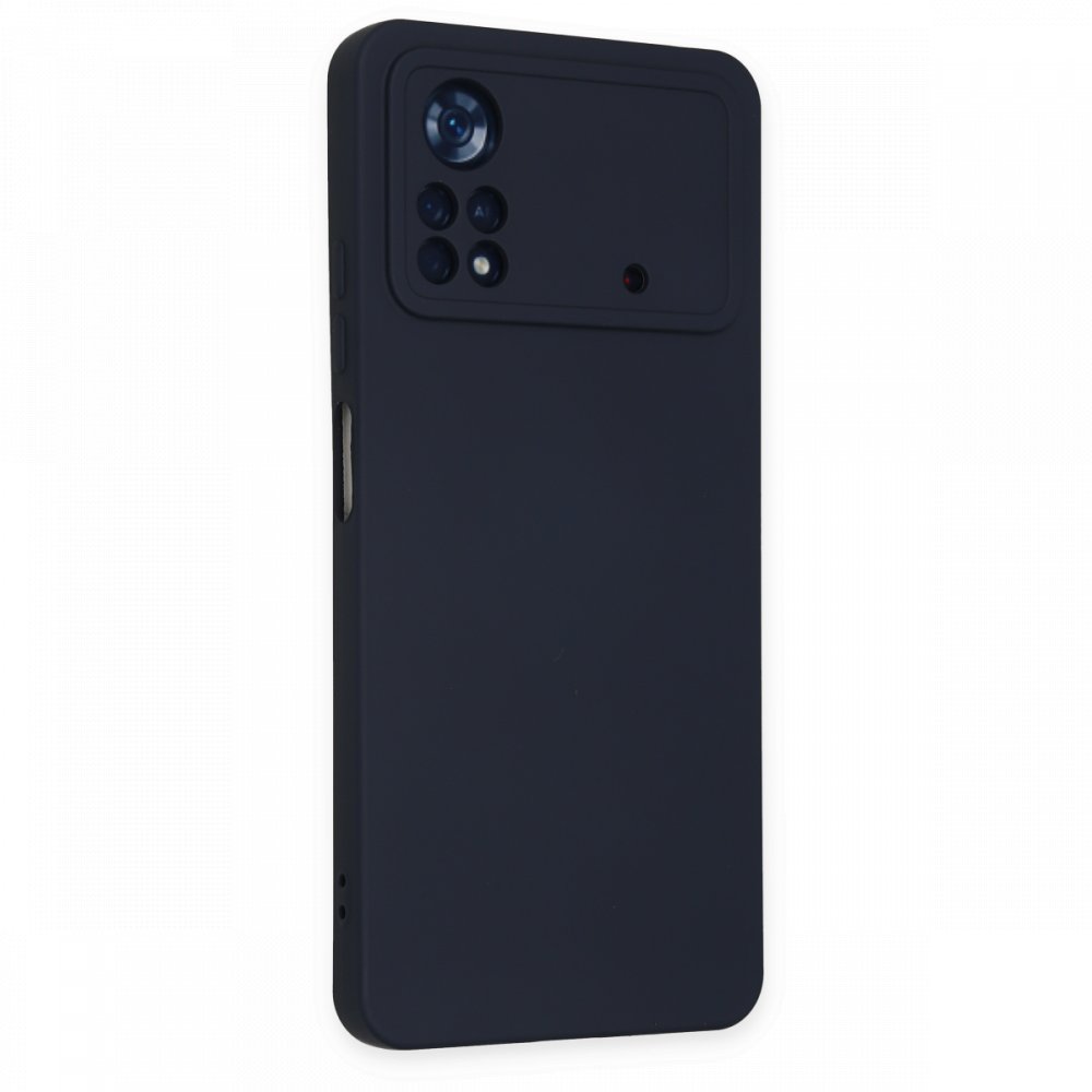  Xiaomi Poco X4 Pro 5G Kılıf Nano içi Kadife Silikon - Lacivert