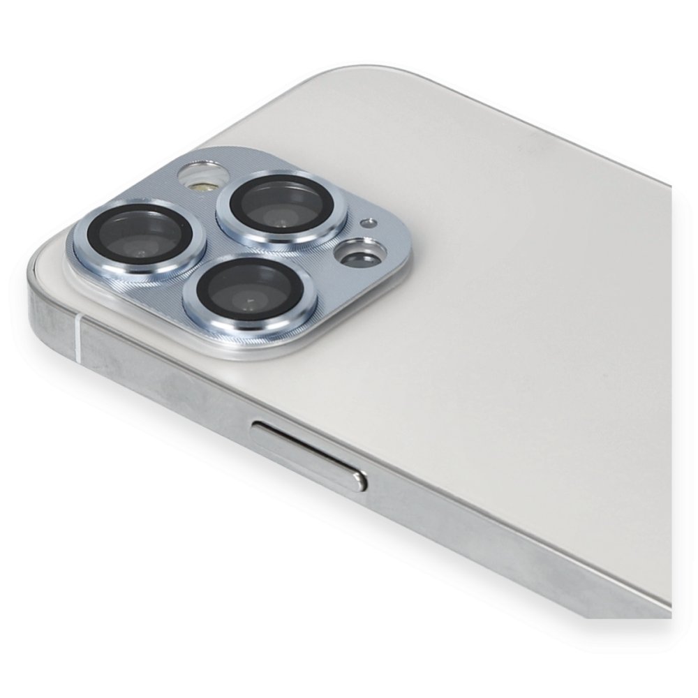  iPhone 13 Pro Pers Alüminyum Kamera Lens - Sierra Blue