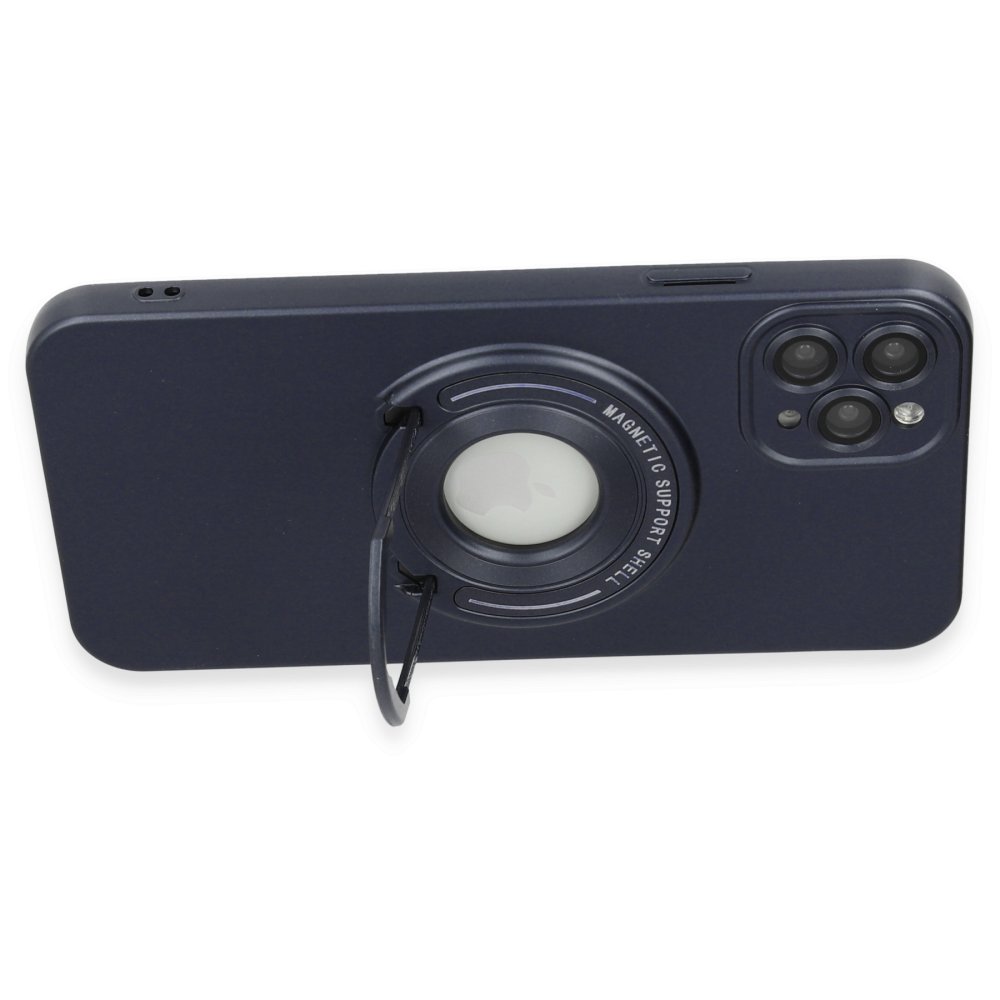  iPhone 11 Pro Max Kılıf Lukka Magneticsafe Kapak - Lacivert