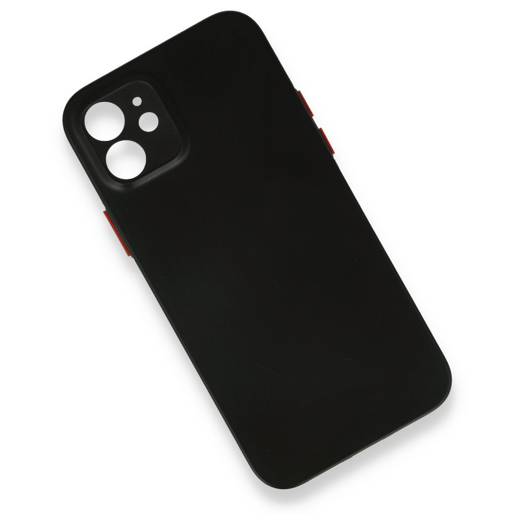 iPhone 12 Kılıf PP Ultra İnce Kapak - Siyah iPhone 12 Kılıf PP Ultra İnce Kapak - Siyah