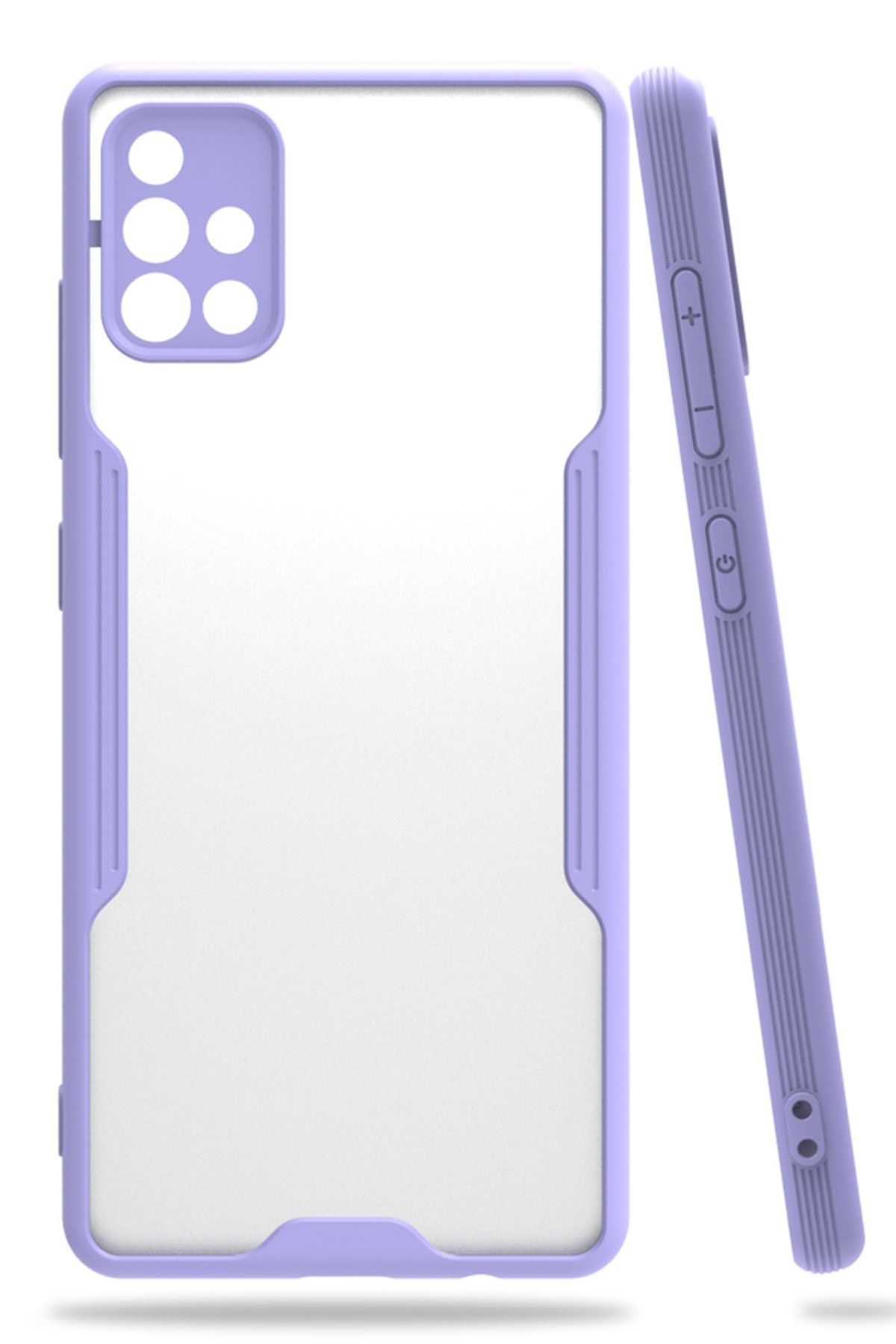  Samsung Galaxy A71 Kılıf Platin Silikon - Lila