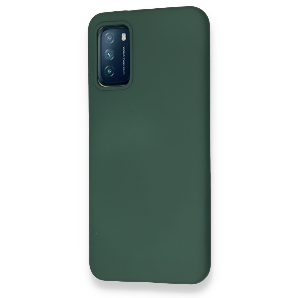 Xiaomi Pocophone M3 Kılıf Nano içi Kadife Silikon - Koyu Yeşil Xiaomi Pocophone M3 Kılıf Nano içi Kadife Silikon - Koyu Yeşil