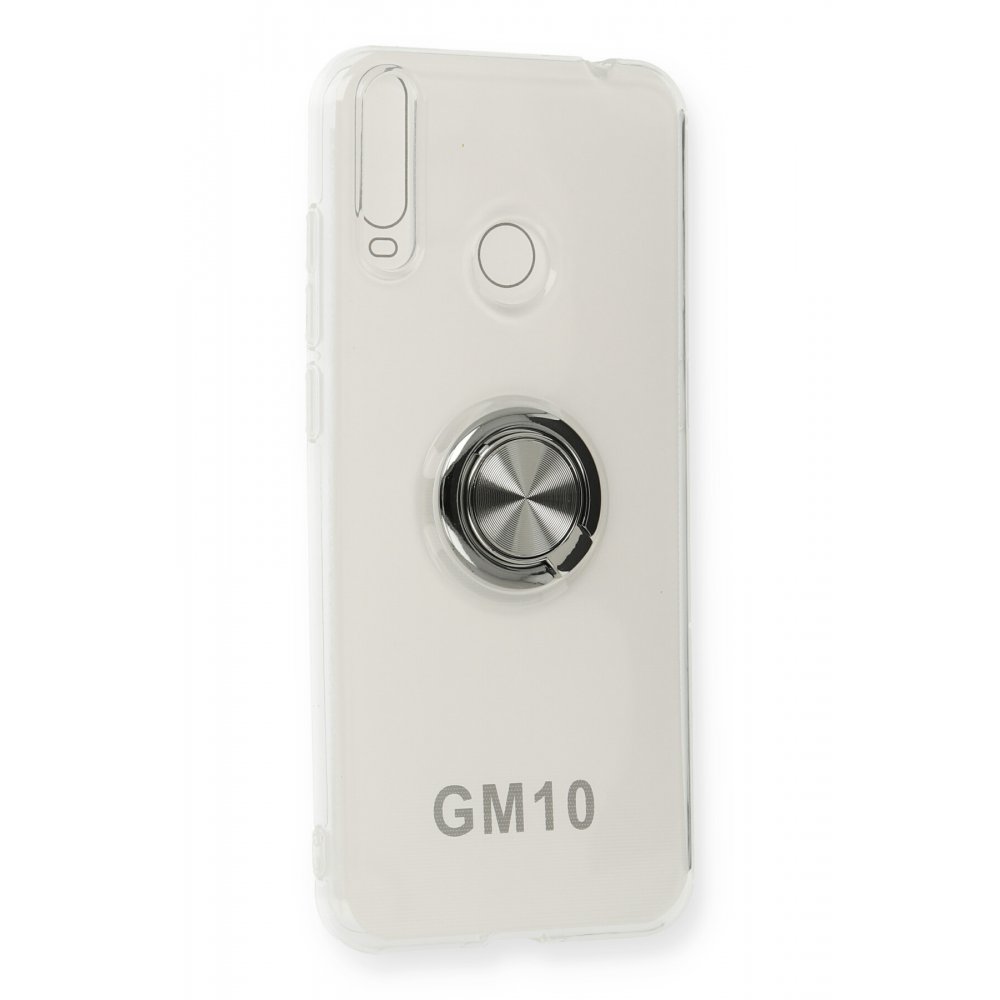  General Mobile GM 10 Kılıf Gros Yüzüklü Silikon - Gümüş