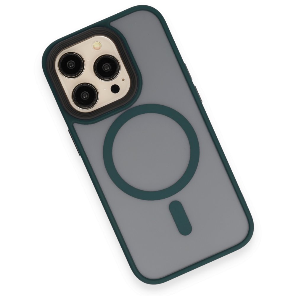  iPhone 14 Pro Kılıf Trex Magneticsafe Kapak - Koyu Yeşil