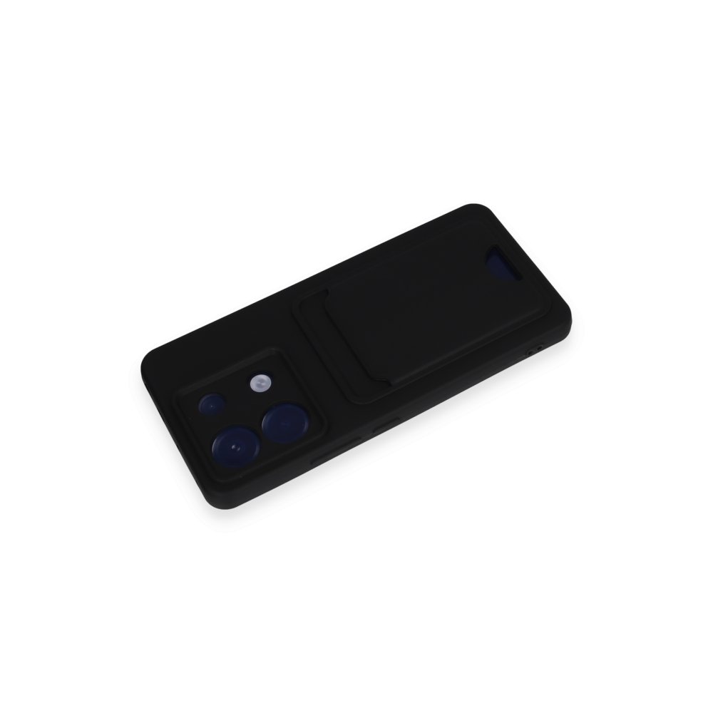 Redmi Note 13 Pro 5G Kılıf Kelvin Kartvizitli Silikon - Siyah
