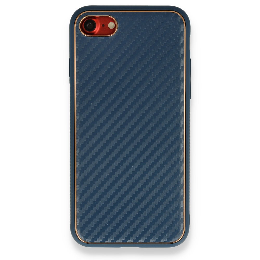  iPhone 7 Kılıf Coco Karbon Silikon - Mavi