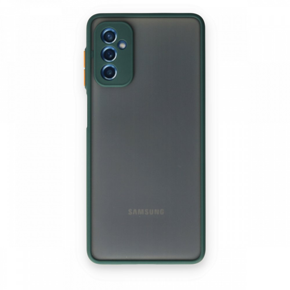  Samsung Galaxy M52 5G Kılıf Montreal Silikon Kapak - Yeşil