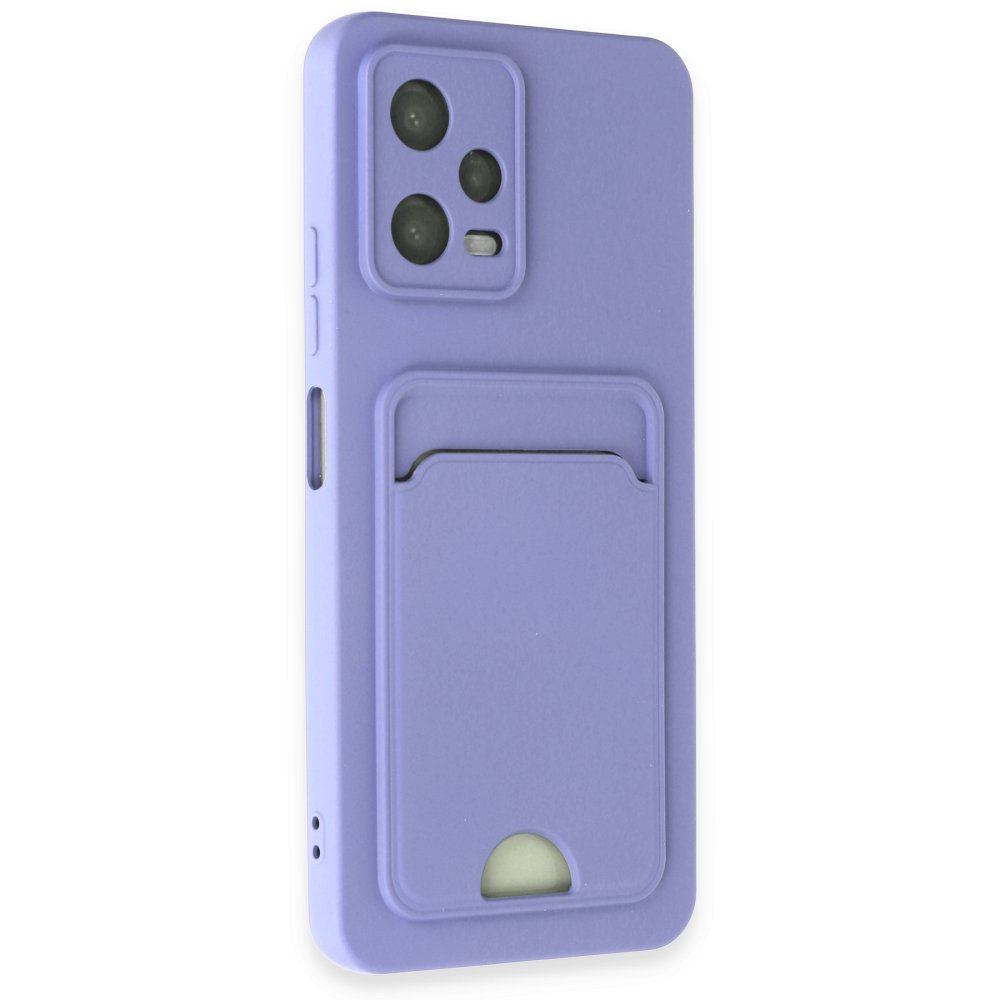 Redmi Note 12 4G Kılıf Kelvin Kartvizitli Silikon - Lila