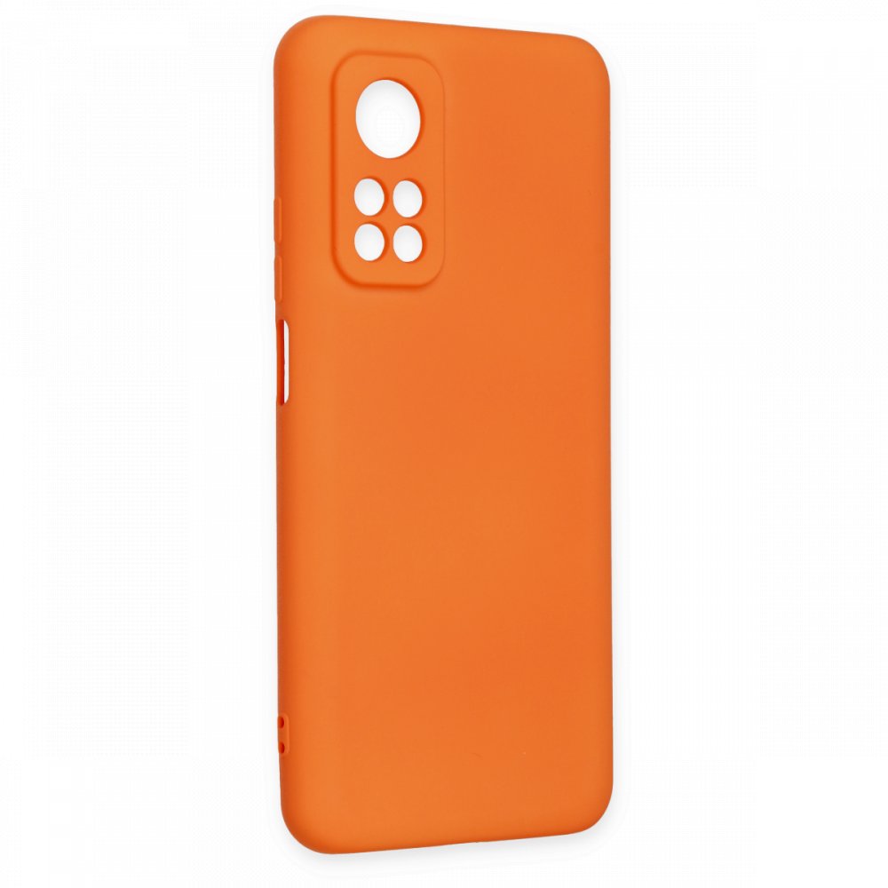  Xiaomi Mi 10T Pro Kılıf Nano içi Kadife Silikon - Turuncu