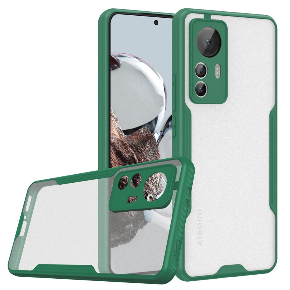  Xiaomi Mi 12T Kılıf Platin Silikon - Yeşil