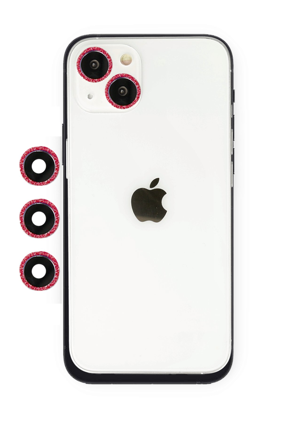  iPhone 14 Plus Shine Kamera Lens - Kırmızı