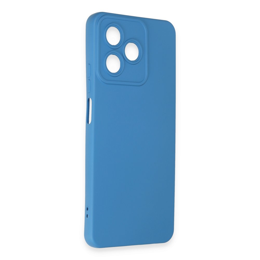 Realme C53 Kılıf Nano içi Kadife Silikon - Mavi Realme C53 Kılıf Nano içi Kadife Silikon - Mavi