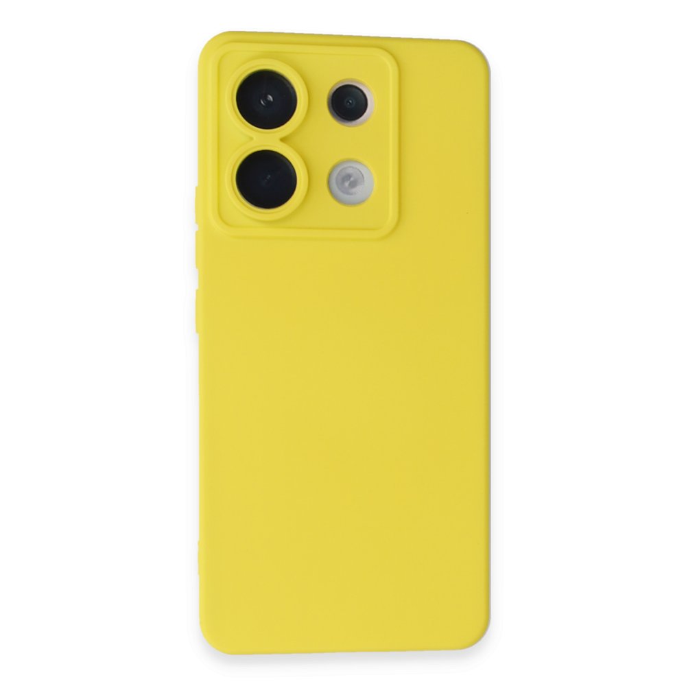 Redmi Note 13 Pro 5G Kılıf Nano içi Kadife Silikon - Sarı Redmi Note 13 Pro 5G Kılıf Nano içi Kadife Silikon - Sarı